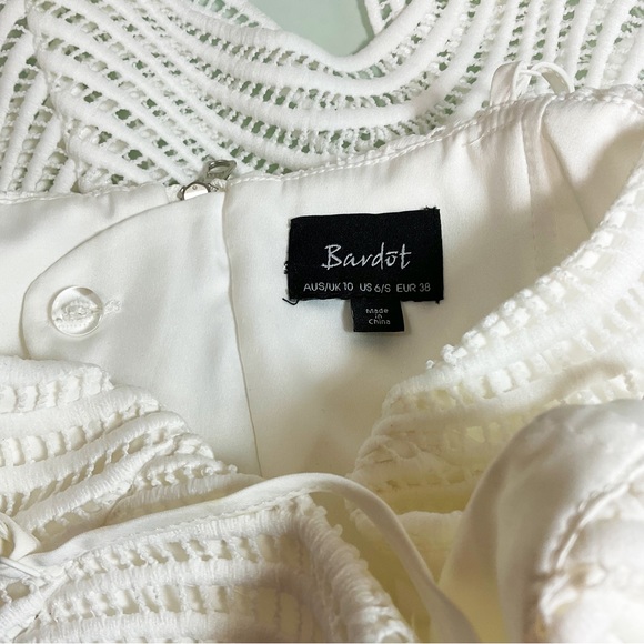 Bardot Spiral Lace Spaghetti Strap Mini Dress - Picture 11 of 14